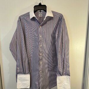 Brooks Brothers Men's Dress Shirt, French Cuffs, Size 16 1/2, 34.
